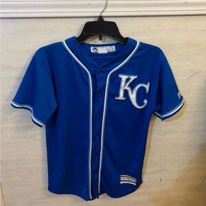 Majestic Kansas City Kids Royals Official Cool Blue Base Jersey